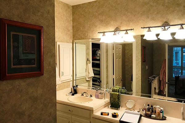 before bathroom remodel